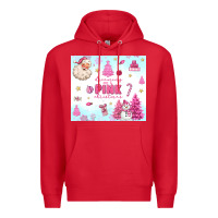 Red dreaming of a pink christmas Premium Hoodie - MaliasSmallBusiness