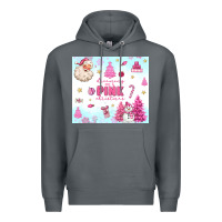 Rock dreaming of a pink christmas Premium Hoodie - MaliasSmallBusiness