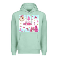 Seafoam dreaming of a pink christmas Premium Hoodie - MaliasSmallBusiness