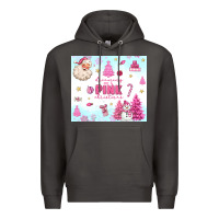 Smoke dreaming of a pink christmas Premium Hoodie - MaliasSmallBusiness