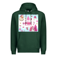 Sports Green dreaming of a pink christmas Premium Hoodie - MaliasSmallBusiness