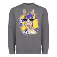 Storm Llama With Sunglasses Heavyweight Sweatshirt - RanaPortraitStore