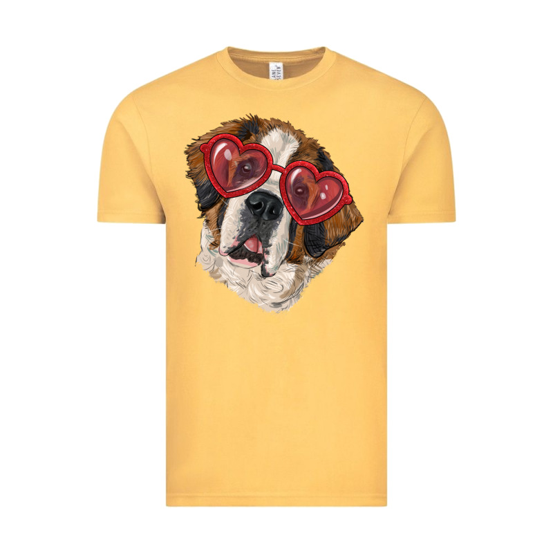 Saint Bernard With Love Glasses Vintage Tee by RanaPortraitStore | Teevron