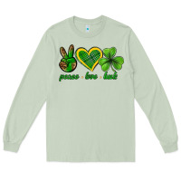 Matcha peace love luck st. patricks day nePeace love luck Long Sleeve Tee - Neo Western