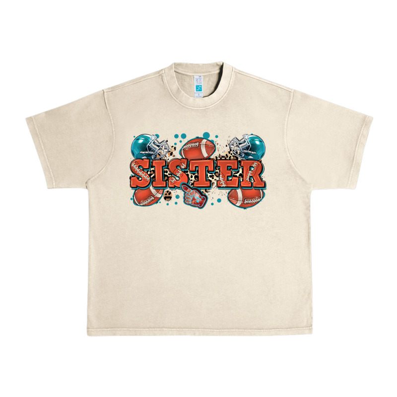 Sister American Football Urban Heavy Tee by Zillion Design Studio | Teevron