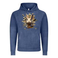 Vintage Denim bad rabbit Vintage Hoodie - Unal Design