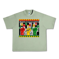 Oil Green black independence day juneteenth tumbler Urban Heavy Tee - BarkalooDesign