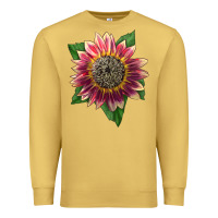 Antique Gold crimson blaze sunflower Premium Sweatshirt - LillyAllenDesigns