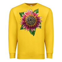 Lemon crimson blaze sunflower Premium Sweatshirt - LillyAllenDesigns