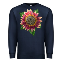 Navy crimson blaze sunflower Premium Sweatshirt - LillyAllenDesigns