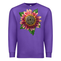 Purple crimson blaze sunflower Premium Sweatshirt - LillyAllenDesigns