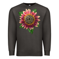 Smoke crimson blaze sunflower Premium Sweatshirt - LillyAllenDesigns