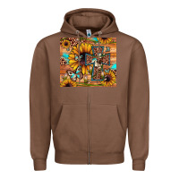 Chestnut cross sunflower butterfly Zipper Hoodie - JahusDesignShop
