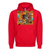 Red cross sunflower butterfly Zipper Hoodie - JahusDesignShop