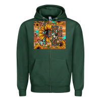 Sports Green cross sunflower butterfly Zipper Hoodie - JahusDesignShop