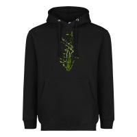 Black Lucky Bamboo Heavyweight Hoodie - LillyAllenDesigns
