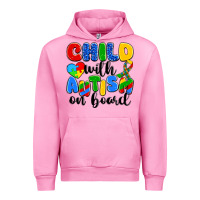 Fuchsia Pink child with autism on board Urban Hoodie - Artiststas