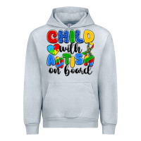 Heather Grey child with autism on board Urban Hoodie - Artiststas
