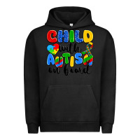 Pigment Black child with autism on board Urban Hoodie - Artiststas