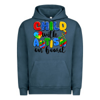 Pigment Midnight Navy child with autism on board Urban Hoodie - Artiststas
