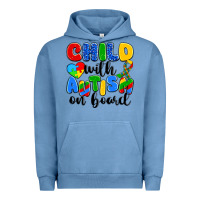 Pigment Pebble Blue child with autism on board Urban Hoodie - Artiststas