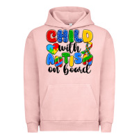 Pigment Salmon child with autism on board Urban Hoodie - Artiststas