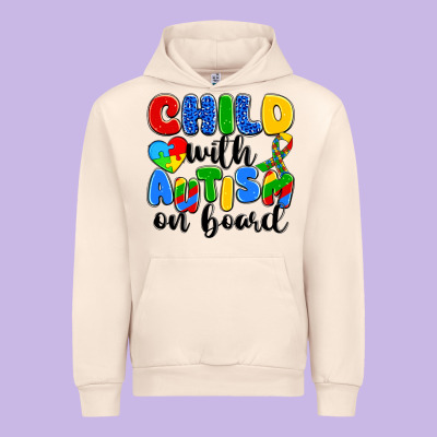 Child With Autism On Board Urban Hoodie Designed By Artiststas