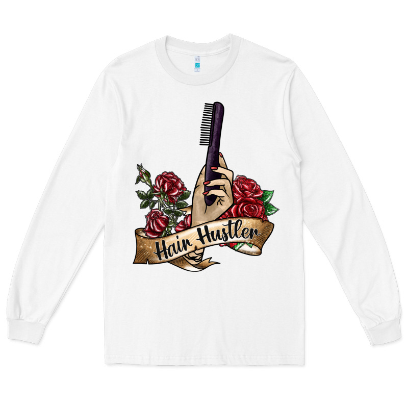 Hair Hustler 4 Long Sleeve Tee by SublimationCraftShop | Teevron