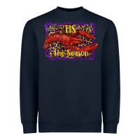 Navy Mardi Gras Tis The Season Lobster Heavyweight Sweatshirt - RanaPortraitStore