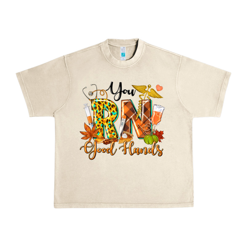 You Rn Good Hands Fall Urban Heavy Tee by texasbilliewilder | Teevron