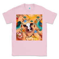 Bubblegum Pink western farm animals seamless pattern Classic Tee - BundleAndBundleShop