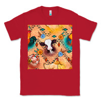 Red western farm animals seamless pattern Classic Tee - BundleAndBundleShop