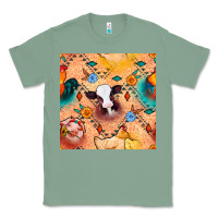 Sage western farm animals seamless pattern Classic Tee - BundleAndBundleShop