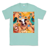 Seafoam western farm animals seamless pattern Classic Tee - BundleAndBundleShop