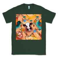 Sports Green western farm animals seamless pattern Classic Tee - BundleAndBundleShop
