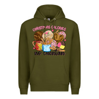 Army Green christmas calories no cuentan Premium Hoodie - MaliasSmallBusiness