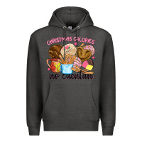 Charcoal Heather christmas calories no cuentan Premium Hoodie - MaliasSmallBusiness