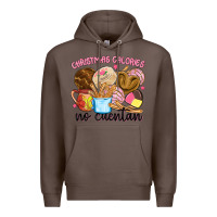 Coffee christmas calories no cuentan Premium Hoodie - MaliasSmallBusiness