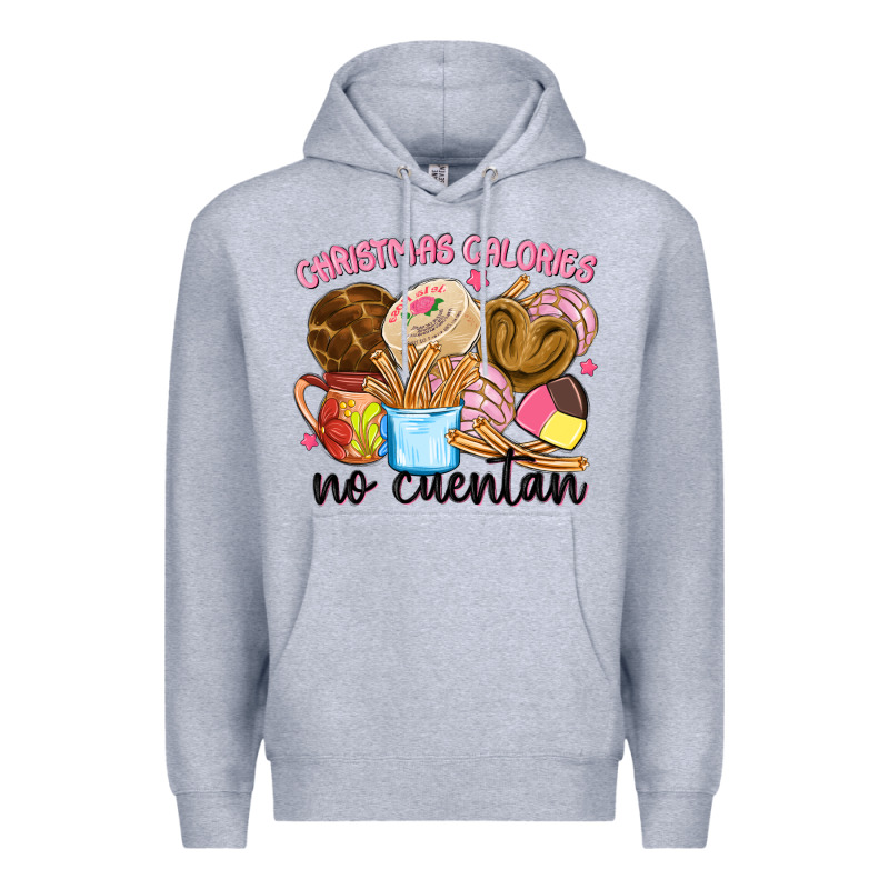 Christmas Calories No Cuentan Premium Hoodie by MaliasSmallBusiness | Teevron