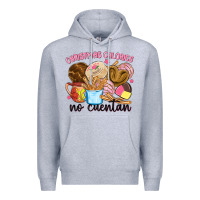 Heather Grey christmas calories no cuentan Premium Hoodie - MaliasSmallBusiness