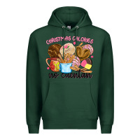 Sports Green christmas calories no cuentan Premium Hoodie - MaliasSmallBusiness