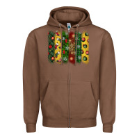 Chestnut christmas brushstroke Zipper Hoodie - BundleAndBundleShop