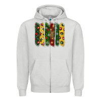Dove Grey christmas brushstroke Zipper Hoodie - BundleAndBundleShop