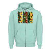 Christmas Brushstroke Zipper Hoodie | Teevron