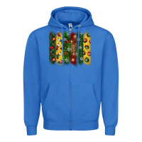 True Royal christmas brushstroke Zipper Hoodie - BundleAndBundleShop