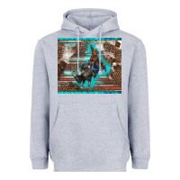 Heather Grey western rodeo bullfighter serape leopards turquoise's gliterrs Heavyweight Hoodie - BarkalooDesign