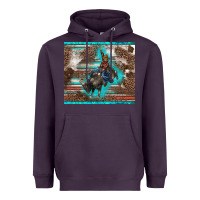 Plum western rodeo bullfighter serape leopards turquoise's gliterrs Heavyweight Hoodie - BarkalooDesign