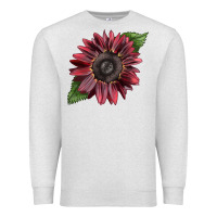 Oatmeal Heather chocolate sunflower Premium Sweatshirt - LillyAllenDesigns