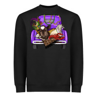 Black Mardi Gras Truck With Farm Animals Heavyweight Sweatshirt - RanaPortraitStore