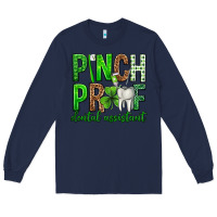 Navy Pinch Proof Dental Assistant St. Patricks Day Long Sleeve Tee - Neo Western